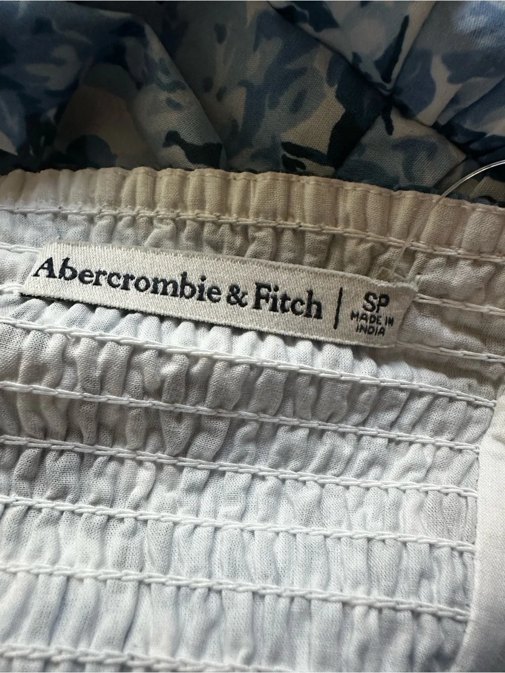 Abercrombie & Fitch blue floral mini dress Small Petite